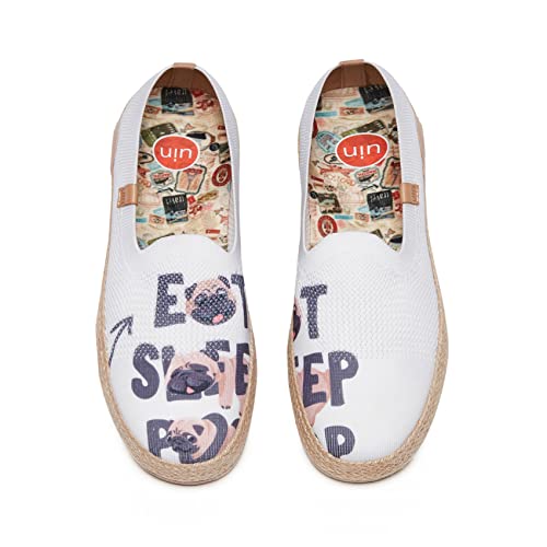 Image of UIN Shoes for Women Slip On Sneakers Comfortable Lightweight Barefoot Travel Art Painted Casual Loafers