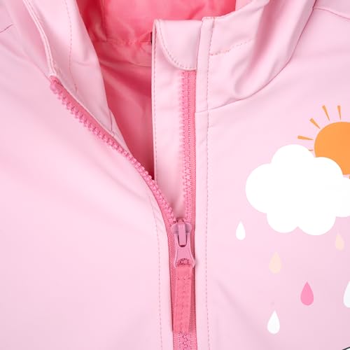 Image of Disney Girls' Hooded Zip-Up Rain Jacket Toddler to Big Kid