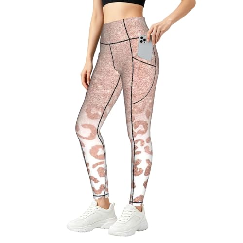 Pantalones de yoga elásticos con bolsillos prácticos y cintura alta