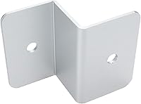 Vista 5 de KUMGROT 4 juegos de soportes de panel solar de aleación de aluminio Z soportes para paneles solares techo RV barco fuera de la red, plata