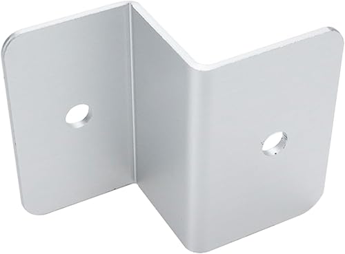 Miniatura 5 de KUMGROT 4 juegos de soportes de panel solar de aleación de aluminio Z soportes para paneles solares techo RV barco fuera de la red, plata