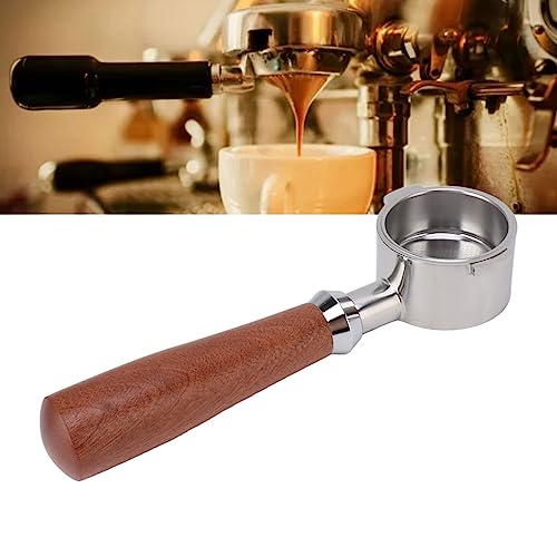 Panier de filtre à expresso de 51 mm sans fond contre le channeling