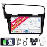 Android 14 Car Radio Stereo for VW Golf 7 MK7 2013-2018, 10.36 Inch Touch Screen Head Unit Dash Kit with Wireless CarPlay Android Auto, GPS Navigation Bluetooth SWC WiFi 5G DSP