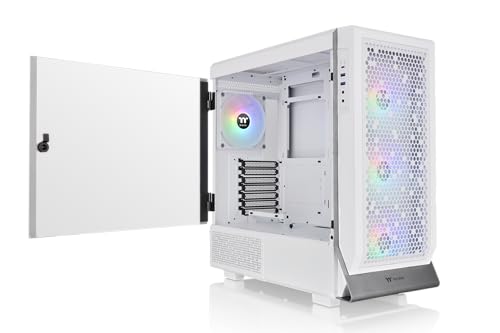Image of Thermaltake Ceres 500 TG ARGB /White /Win /SPCC /Tempered Glass*1 /C140 ARGB Lite Fan*4 /Brown Box