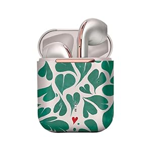 VQ Wren True Wireless Bluetooth Earbuds – Bluetooth 5.1 – Smartphone-apparaten – HD-microfoon, ongelooflijk geluid, lange batterijduur (Cath Kidston, Marble Hearts Green)