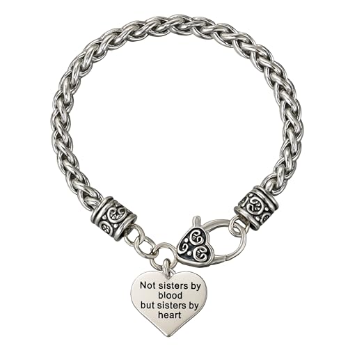 Infinity Collection Best Friends Bracelet- Not Sisters By Blood But Sisters By Heart Bracelet- Friend Jewelry - Gift for Best Friends & Soul Sister