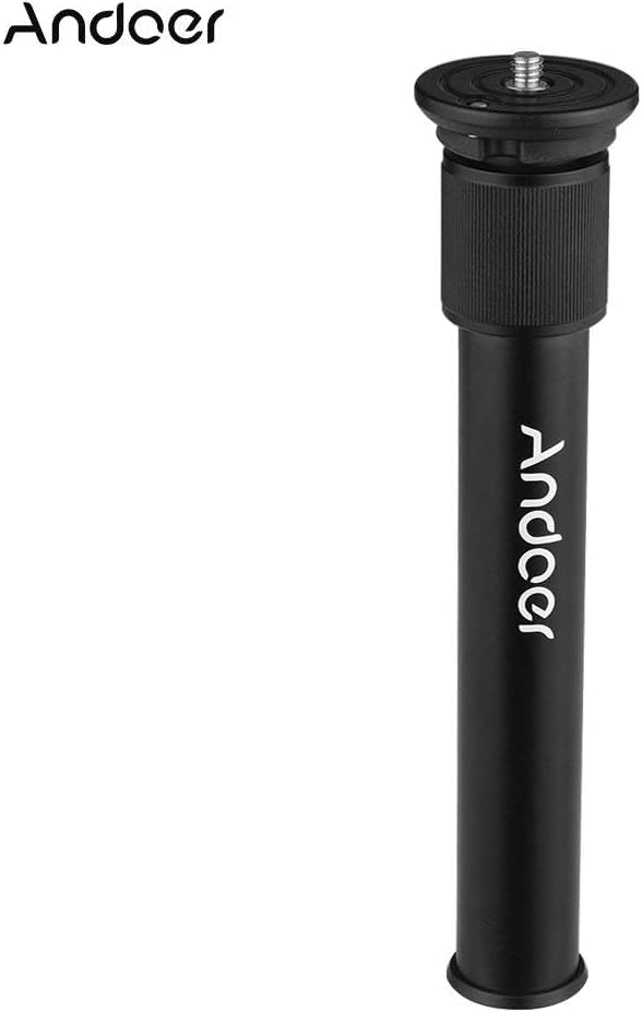 Colonna Centrale Estensibile In Alluminio Andoer – 3 Sezioni, Altezza 19-30 Cm, Vite 3/8” Per Treppiede E Monopiede