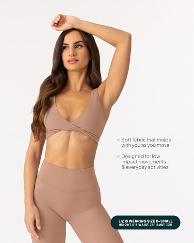 Image of PAVOI ACTIVE Two Ways Twist Sports Bra for Women - Customizable Coverage Convertible Twist Front & Back Workout Bra, FlexFlow
