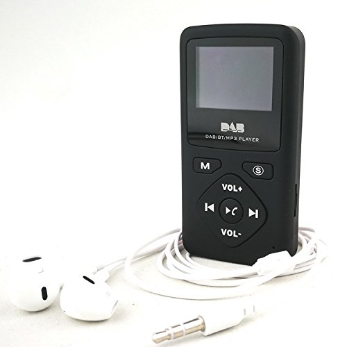 Baceyong Radio digitale portatile, digitale FM DAB/DAB+ Radio + lettore MP3 Bluetooth 4.0 32G Nero