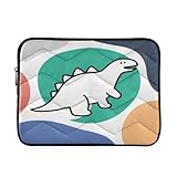 Simple Dino - Funda acolchada colorida para portátil de 13 pulgadas, suave, acolchada, impermeable, para computadora