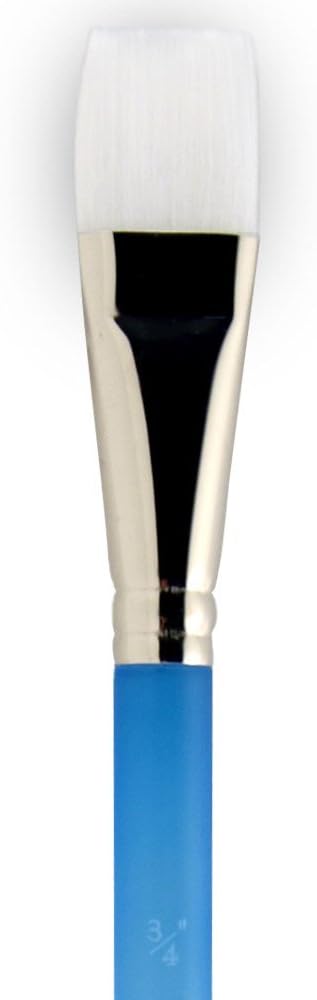 Princeton Artist Brush Summit, Brushes for Watercolor and Acrylic Series 6850, Wash White Synthetic Hair, Size 3/4 in