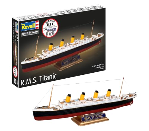 Revell 75804 Kit de démarrage R.M.S. Titanic Échelle 1:1200 Maquette Plastique Non Construite avec Accessoires