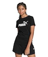 PUMA Girl's Essential Logo Tee, Black, XL