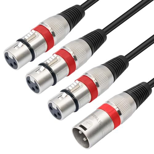 Câble répartiteur XLR 3 voies 1 mâle vers 3 femelles adaptateur audio symétrique 60cm