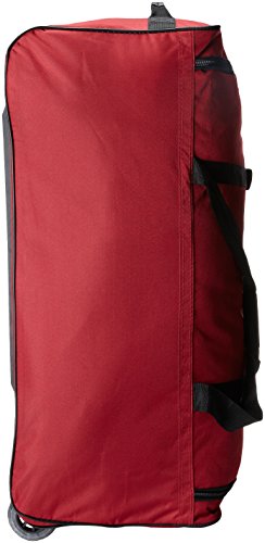 Rockland Rolling Duffel Bag, Red, 36-Inch