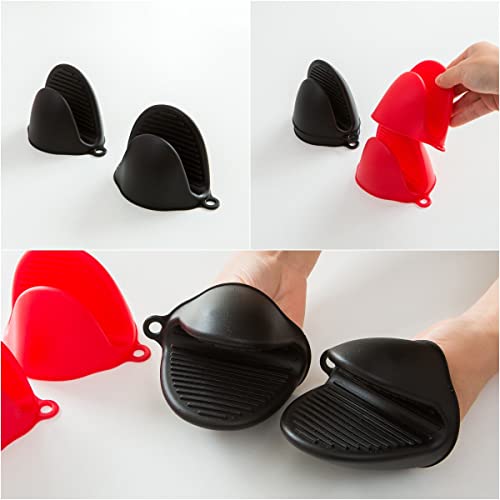 Aortdes SOM-A Silicone Cooking Pinch Grips Oven Mitts - Finger Protector Pot Holder For Kitchen,Cooking,Baking,Bbq - Heat Resistant Gloves, 2 Pairs  thumb #6