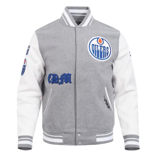 Image of Pro Standard Mens NHL Old English Varsity Jacket