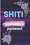  shiti can\'t remember: password notebook small size