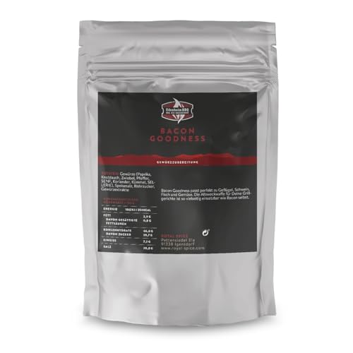 Royal Spice Udenheim BBQ Bacon Goodness Rub 250g – Allround BBQ mit Einzigartigem Geschmackserlebnis - Aroma, Süße & milder Schärfe – Vegan - für Fleisch, Fisch, Gemüse