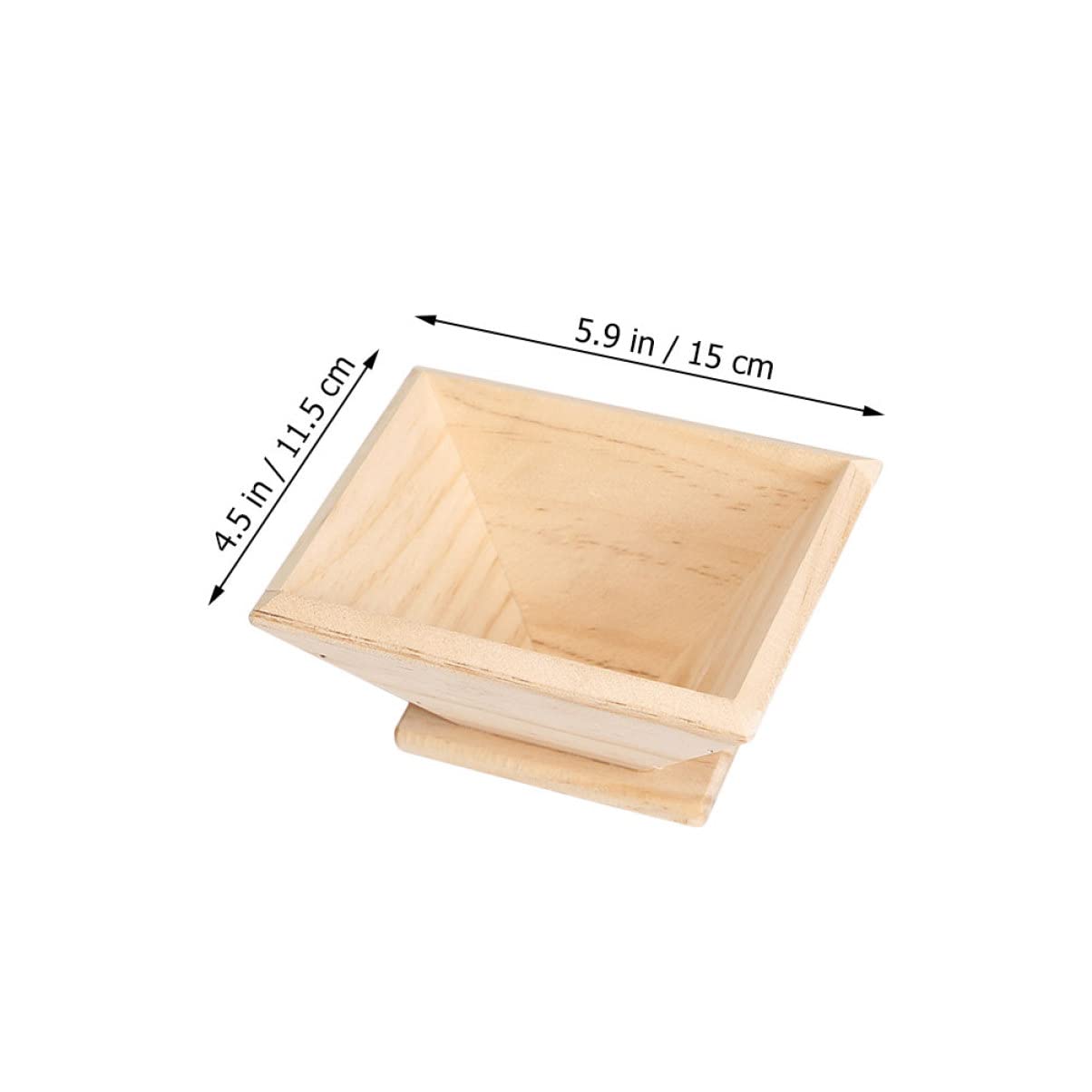 Cabilock Khuôn Làm Bánh Rice Dumpling Maker Diy Rice-pudding Mold Wooden Quadrangular Mold Chinese Mold