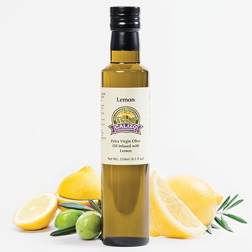 Calizo Condiments Lemon Infused Extra Virgin Olive Oil with Lemon...