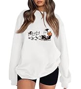 LOOONGMOMO Womens Merry Christmas Sweatshirt Funny Christmas Graphic Pullover Festive 2024 Casual...