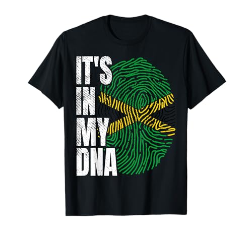 It's in My DNA Jamaican Flag Jamaica Boy Girl Gift T-Shirt