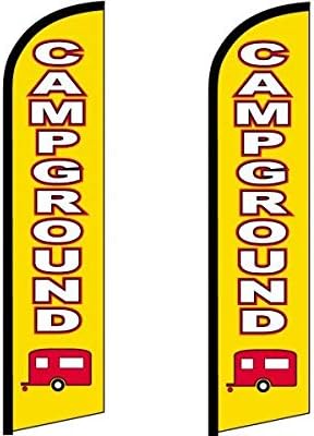 Campground Flag Pack of 2 (Mount and Poles are Not Included)