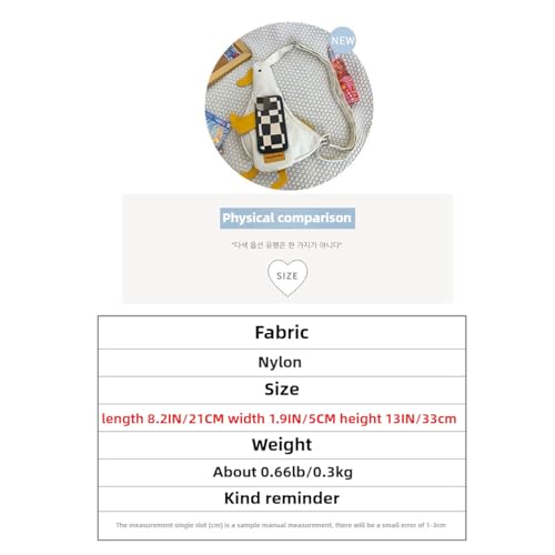 Y2K Cute Duck Crossbody Bag for Women Funny Large Capacity Cartoon Shoulder Bag Daypack for Travel3
