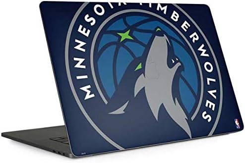 Skinit Decal Laptop Skin Compatible with MacBook Pro 15-inch with Touch Bar (2016-19) - Officially Licensed NBA Minnesota Timberwolves Large Logo Design