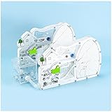 ELNMLHT 2PCS Ant Farm Castle with Connecting Tubes and Forage Box, Sand Ant Colony Observation Kit, Ant Viewing Habitat Science Kit, Educational & Learning Science Kit for Kids, Adults, Student