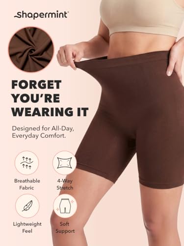 Image of SHAPERMINT High Waisted Body Shaper Shorts Shapewear for Women Tummy Control Thigh Slimming Technology