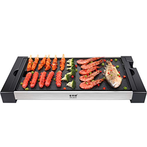 CN Cover Household Barbecue Plate Electric Grill Korean Smokeless Electric Baking Pan Iron Plate Barbecue Home (Size : M)