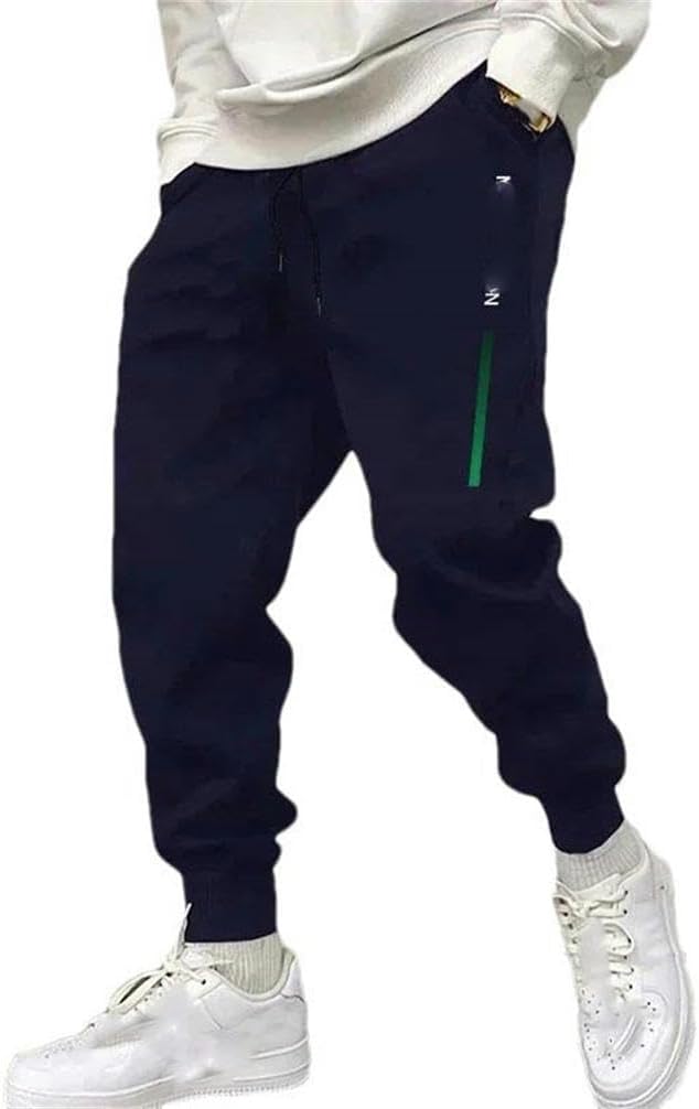 Letter Design Men's Casual Autumn and Winter Jogging Street Leggings with Elastic Elastic Waist Sweatpants