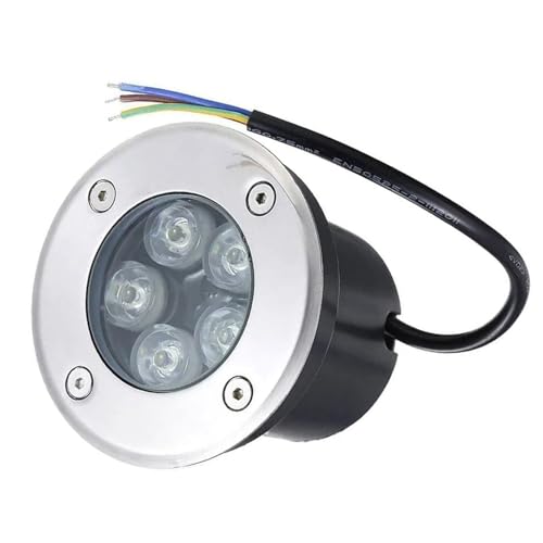JKJZSALJ Focos Led Redondos Empotrables para Exteriores - Lámpara Led para Exteriores, Resistente Al Agua Ip67, De Acero Inoxidable, Proyectores Led para Exteriores, Luz Blanca - 24 W