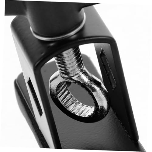 Abrazadera para soporte de Cowbell Toddmomy para aro de batería, fácil instalación y sujeción segura para bateristas de jazz y bandas de marcha miniatura 2