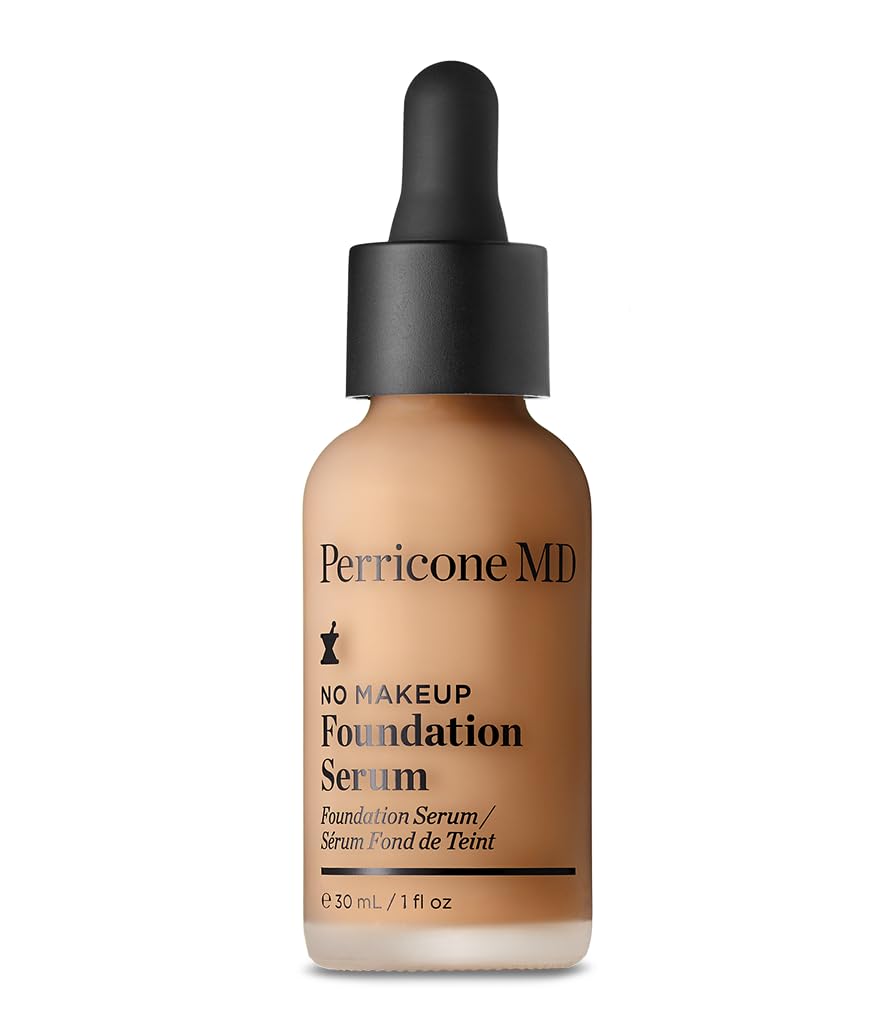 Perricone MD No Makeup Foundation Serum Nude 30ml- Lightweight, Buildable Coverage with Semi-Matte Finish – Visibly Fades Dark Spots & Uneven Skin Tone Over Time - Hydrating and Fragrance-Free