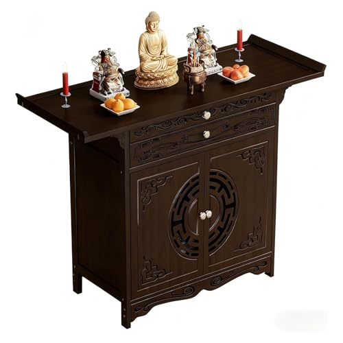 WAMJ AQDY Mesa de Meditación, Mesa Altar con...