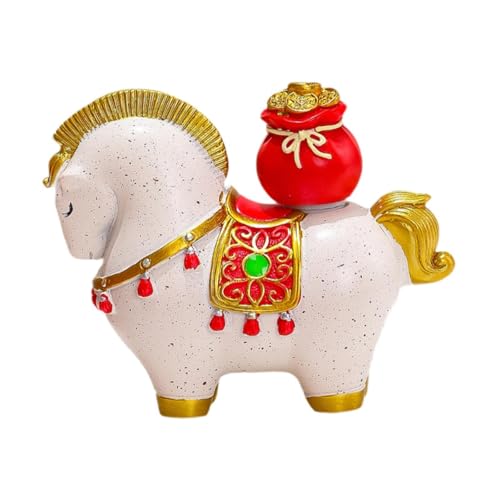 Figurine de cheval en résine de prestige, ornement haut de gamme