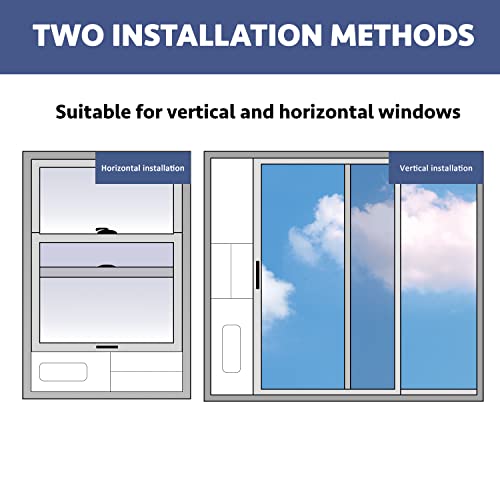 Alpine Hardware Portable Air Conditioner Window Kit With Coupler Adjustable Window Seal For Ac Unit, Sliding Ac Vent Kit For Exhaust Hose, Universal For Ducting With 5 Inch Diameter #TOP5