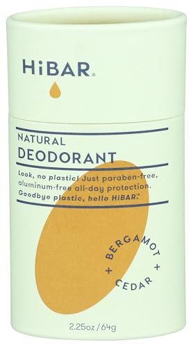 HiBAR Bergamot Cedar Deodorant, 2.25 OZ