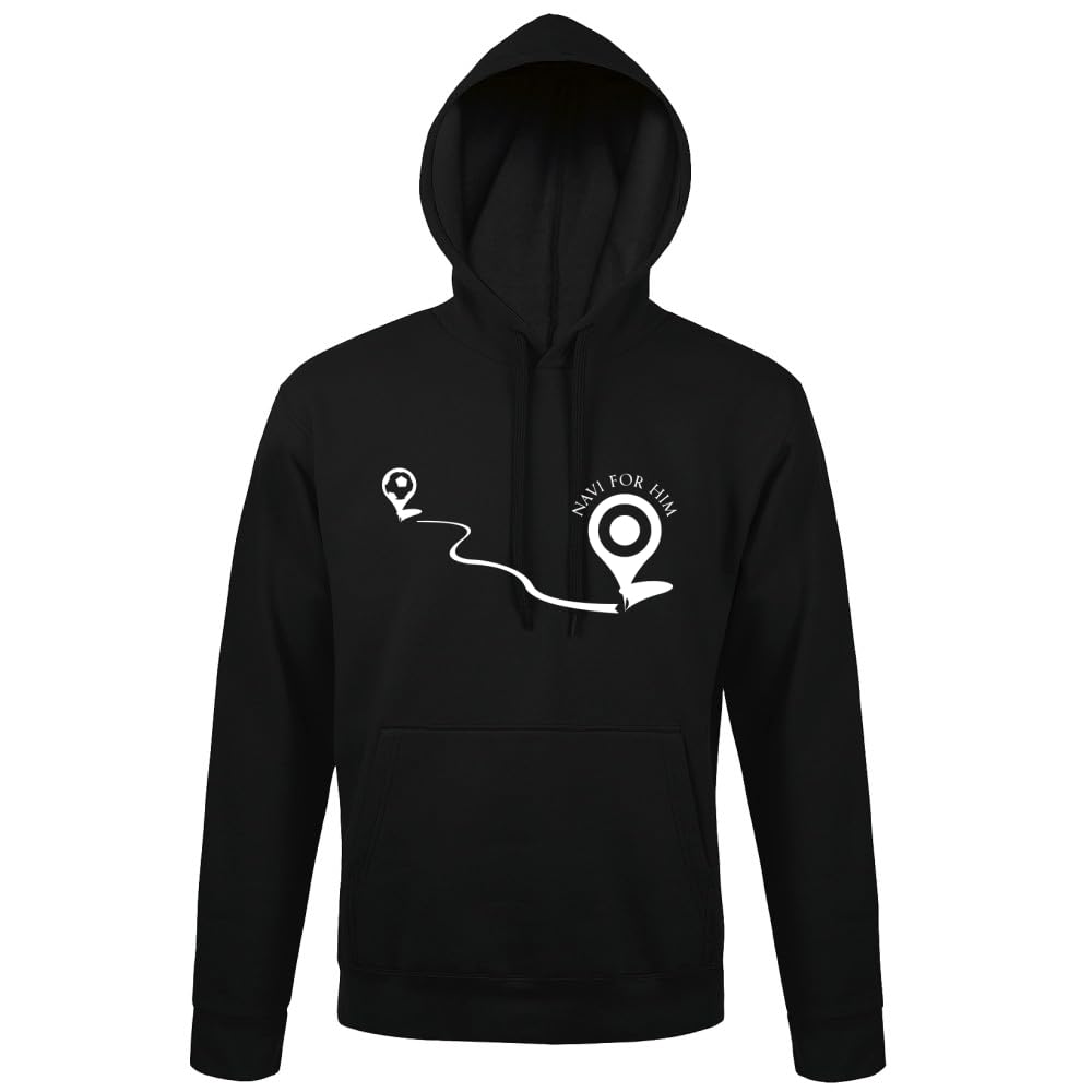 Piłka nożna Navi męska bluza z kapturem, czarny, 4XL