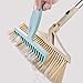 Household Broom Hair Removal Comb Removal Cleaning Tool for Clean The Hair and Dust On The Broom Bathroom Sewer Hair Collectors 2 Pieces, Blue