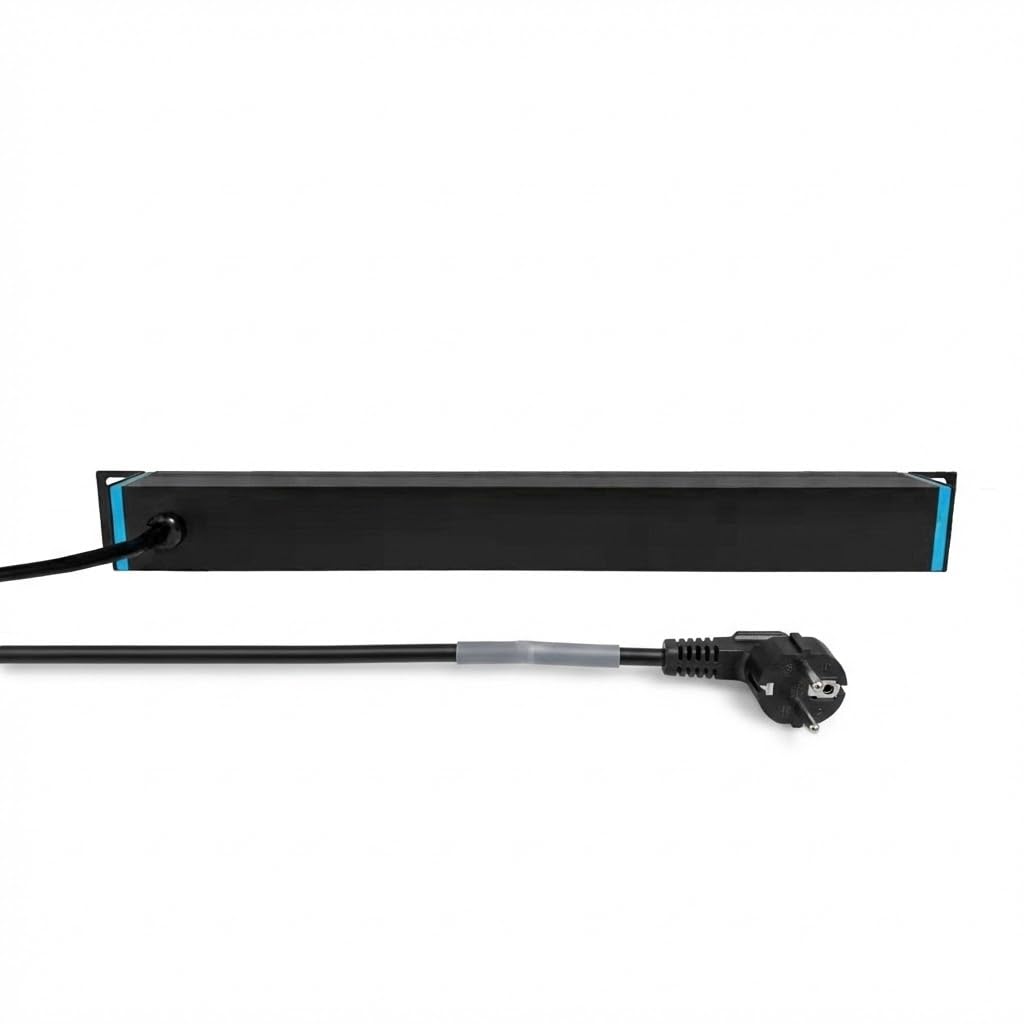 Infitronic - INSV1012-19" 7 Prises multiprise 1U avec disjoncteur/Interrupteur FI/LS