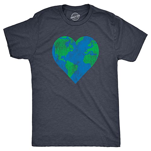Earth Day Shirt for Men – Earth Heart Environmental Graphic