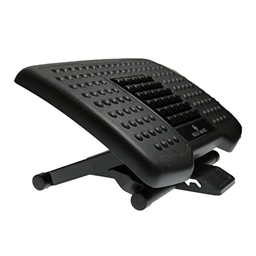 Self-Mate Ergonomic Foot Rest Under Desk With Rollers For Massage - Office Desk Foot Rest With Tilt Angle And Height Position, Computer Foot Rest Under Desk With Non-Slip Surface And Rollers #TOP1