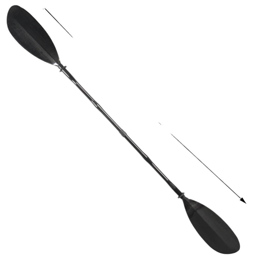 750 g Kajak-Paddel mit gebogenem Schaft – leichtes, verstellbares Carbonfaser-Paddel für aufblasbare Kajaks und Stand-Up-Paddleboards