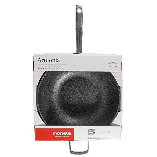 Moneta Armonia Wok 32 cm, 1 Manico + Maniglia per Ogni Tipo di Piano Cottura - Immagine 4