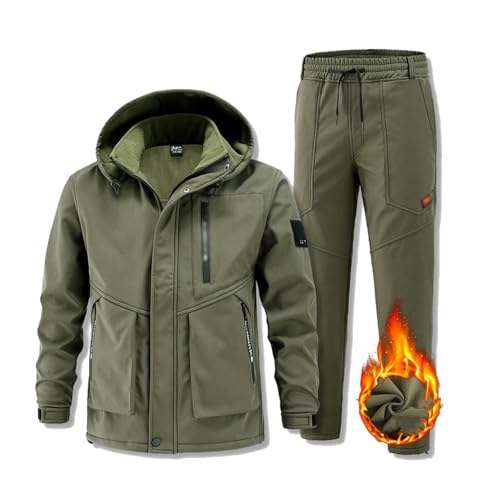 Conjunto De Terno De Snowboard, Conjunto De Jaqueta E Calças Com Capuz Impermeável À Prova De Vento