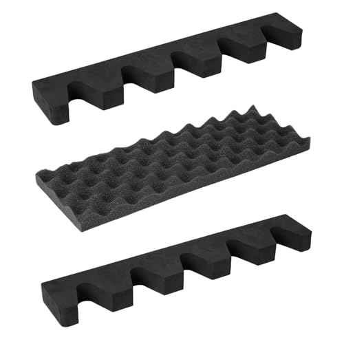 KACCDE Étagère de rangement pour carabines à 5 emplacements, étuis de protection, mousses légères, porte-canons, organisateurs, accessoire de chasse